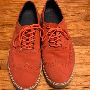 Orange Cole Haan Wingtip Sneakers